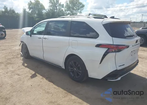 2025 Toyota Sienna Xse z USA, uszkodzony, nr VIN 5TDDSKFC9SS163447